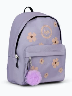 Sac à dos Hype unisexe lilas à motif pâquerettes