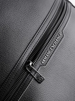 Sac à dos noir avec logo Armani Exchange