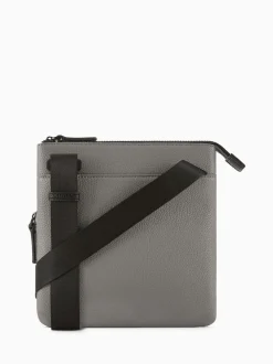 Sac bandoulière plat marron Armani Exchange