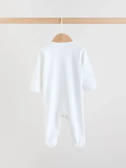 Safari blanc - Combinaisons de nuit pour bébé 3 Pack (0-2ans)