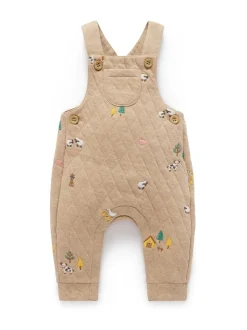 Salopette brodée matelassée Purebaby