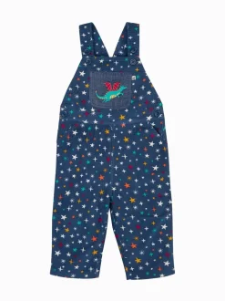 Salopette Frugi Bleu Durgan imprimée