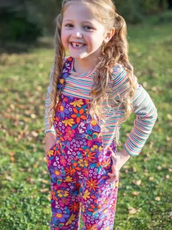 Salopette Frugi Frida violette évasée