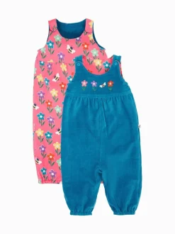 Salopette Frugi Helen bleue réversible