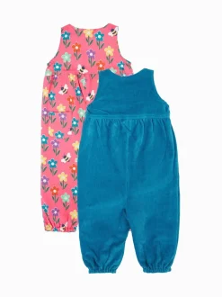 Salopette Frugi Helen bleue réversible