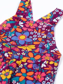 Salopette Frugi violette imprimée Elspeth