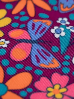 Salopette Frugi violette imprimée Elspeth