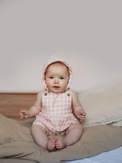 Salopette The Little Tailor Bébé tissée coupe courte 100% coton