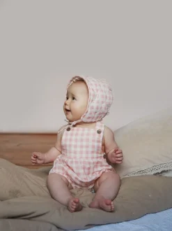 Salopette The Little Tailor Bébé tissée coupe courte 100% coton