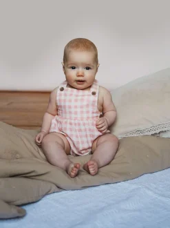 Salopette The Little Tailor Bébé tissée coupe courte 100% coton