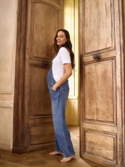 Salopettes de grossesse Seraphine à jambe large