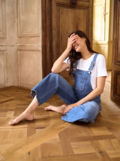 Salopettes de grossesse Seraphine à jambe large