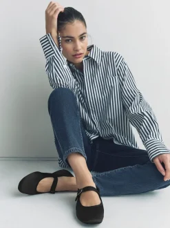 Satin noir - Chaussures Mary Jane à boucle à bout rond Forever Comfort