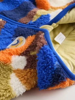 Scène bleue à capuche - Veste en polaire bébé (0mois-2ans)