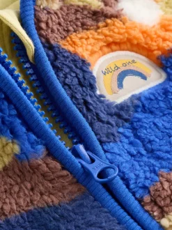 Scène bleue à capuche - Veste en polaire bébé (0mois-2ans)