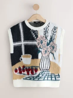 Scène de table - Débardeur en maille