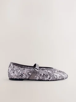Sequins en étain - Chaussures Forever Comfort® Mary Jane avec ornements de sequins