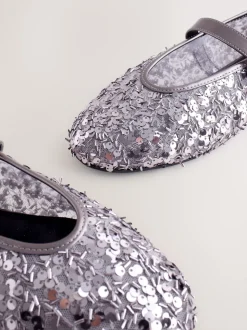 Sequins en étain - Chaussures Forever Comfort® Mary Jane avec ornements de sequins