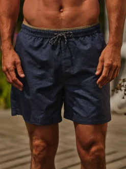 Short de bain FatFace à imprimé géométrique abstrait