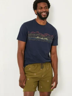 Short de bain FatFace brodé étoile de mer