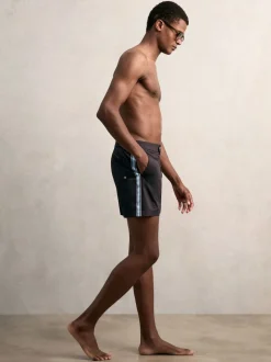 Short de bain Reiss Sol Rayure à réglage latéral