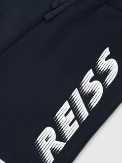 Short Reiss Terek en coton à cordon de serrage et imprimé logo