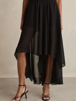 Short taille haute à superposition transparente Reiss Lucie