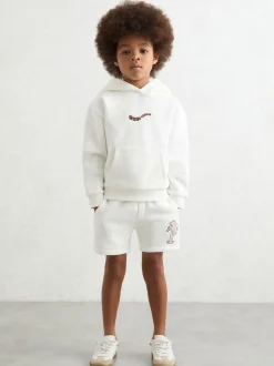 Shorts Reiss Kayo en coton Mélange brodé palmier