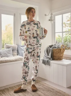 Sirène crème - Pyjama à manches longues