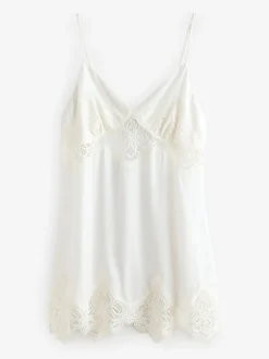 Slip de mariée B by Ted Baker écru en satin et dentelle