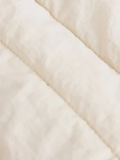 Slogan écru Little One Back - Combinaison de bébé matelassée en nylon