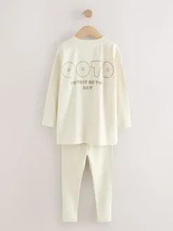 Slogan de Neutre - Lot de 3 leggings de pyjama (3-16ans)