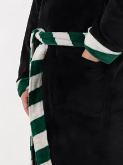 Slytherin noir/vert - Peignoir Vanilla Underground Harry Potter à capuche