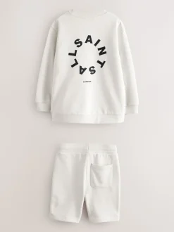 smALLSAINTS Ensemble sweat-shirt et short oversize Tierra