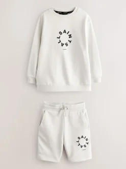 smALLSAINTS Ensemble sweat-shirt et short oversize Tierra