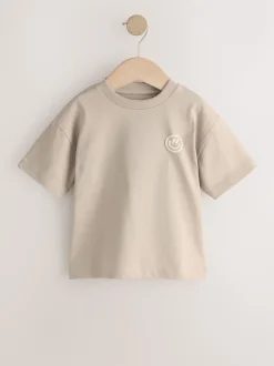 Sourire en ciment - Petit t-shirt graphique à manches courtes (3mois à7ans)