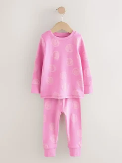 Sourire rose/vert - Lot de 3 pyjamas Snuggle (9mois-12ans)