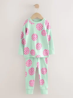 Sourire rose/vert - Lot de 3 pyjamas Snuggle (9mois-12ans)