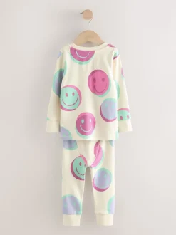Sourire rose/vert - Lot de 3 pyjamas Snuggle (9mois-12ans)