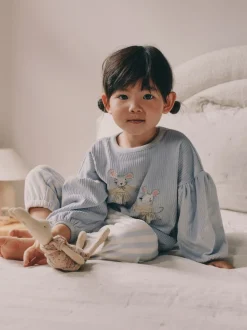 Souris bleue - Pyjama en laine polaire (9mths-10yrs)