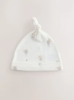 Souris écru à fées - Lot de 3 bonnets bébé noués (0mois-2ans)