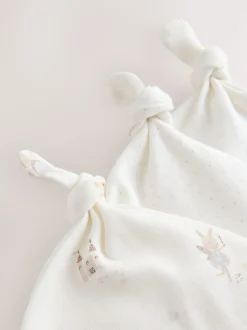 Souris écru à fées - Lot de 3 bonnets bébé noués (0mois-2ans)