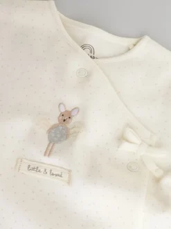 Souris écru à fées - Lot de 3 dors-bien bébé (0-2ans)