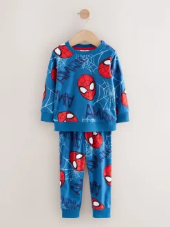 Spiderman bleu marine - Pyjama simple en polaire confortable avec licence (12mois10ans)