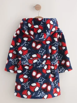 Spiderman bleu marine - Robe sous licence en polaire (12mois-10ans)
