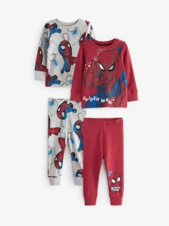 Spiderman rouge/bleu marine - Lot de 3 pyjamas Snuggle (12mois-10ans)