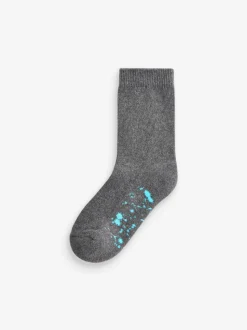Splat gris - Paquet de chaussettes rembourrées en coton riche 7