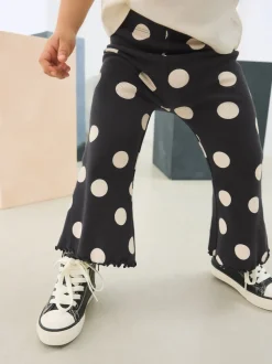 Spot Monochrome - Leggings évasés à côtes (3mths-7yrs)