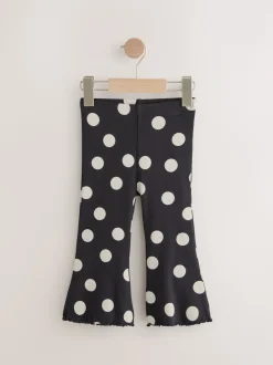 Spot Monochrome - Leggings évasés à côtes (3mths-7yrs)