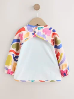 Stampy Floral - Bavoir à manches de sevrage et d’alimentation